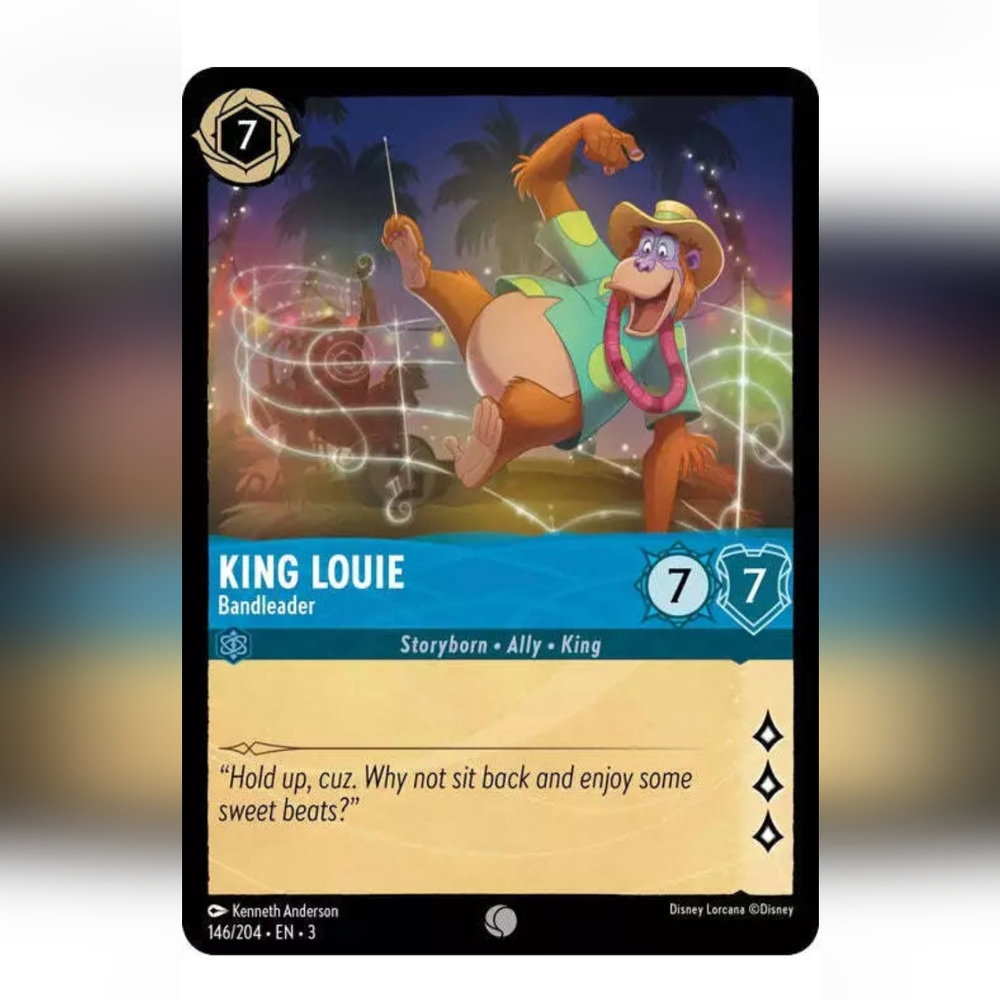 King Louie 🔥 Talespin 🔥 Disney Lorcana Trading Card TCG 💎 FOIL